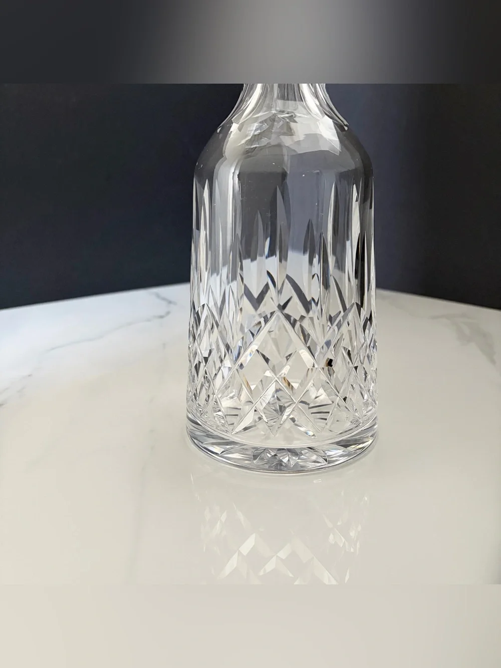 Tall Lismore Decanter with Stopper by Waterford Crystal